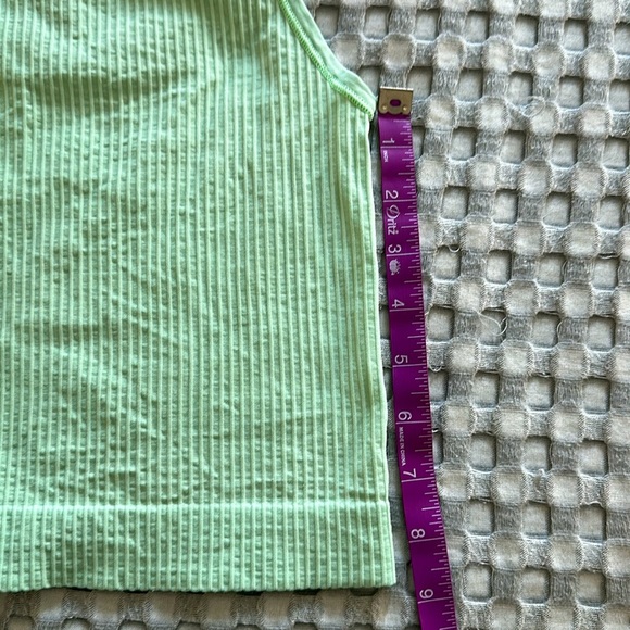 Anthropologie Light Green Ribbed Tank Top - Picture 6 of 6